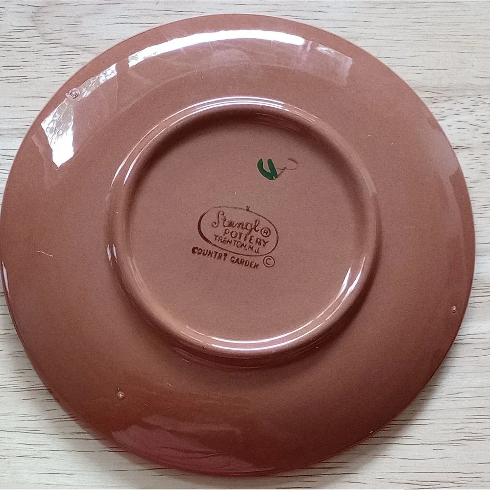 Stangl Pottery Country Garden Bread & Butter Plates Mid-Century 6.25